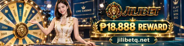 JILIBET live casino banner with dealer presence and table atmosphere