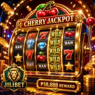 JILIBET emerald slot game icon with gold cabinet details